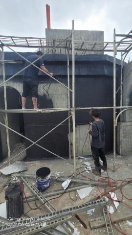 統貿防水工程 - 鹽寮民宿外牆施工