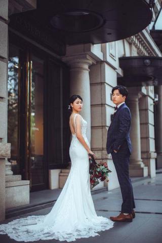 新竹囍糖婚紗-孕婦及新生兒拍照 - 城市街景