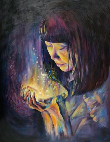 羊小美 - 壓克力畫