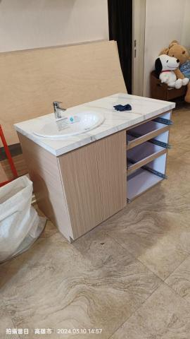 捷維爾設計,傑勝木工工程 - 洗手臉台