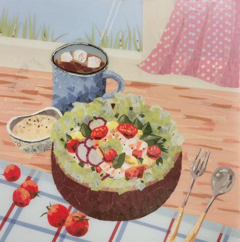 羊小美 - 紙膠帶拼貼