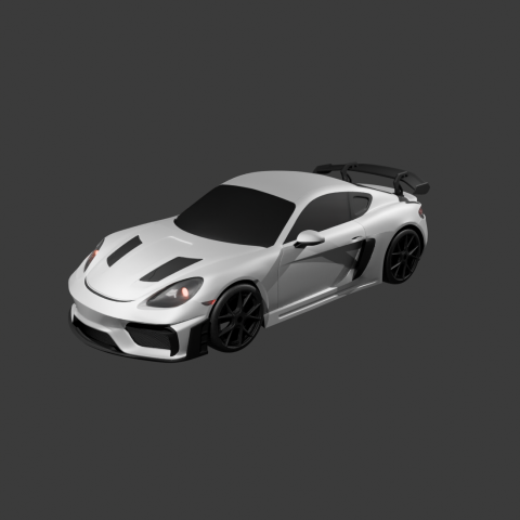 Alfenova - 產品建模-Porsche 718 GT4