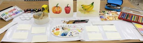 栗子老師 - 水彩基本水果靜物教學