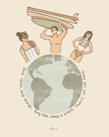 Felice C. Art - One item, one earth. by Felice Chen