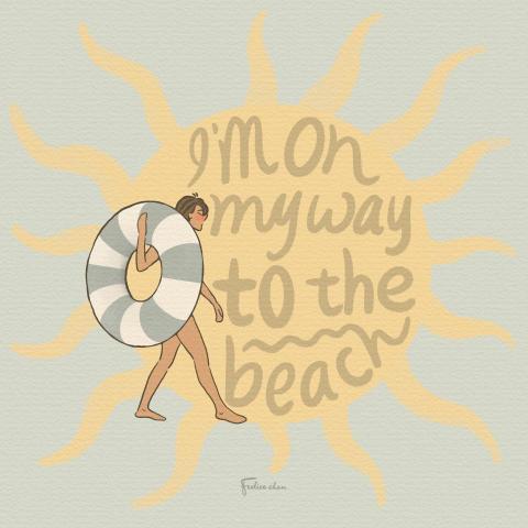 Felice C. Art - 去海邊的路上 by Felice Chen