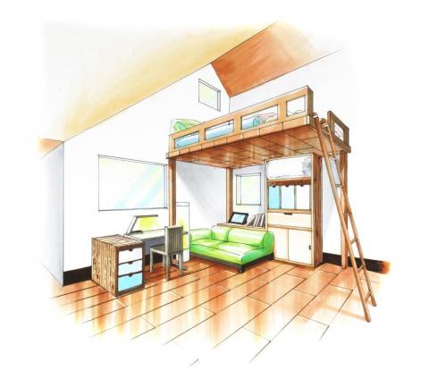 木頭 專業美術設計老師 - 室內透視圖 木頭 專業美術設計老師 - 室內透視圖