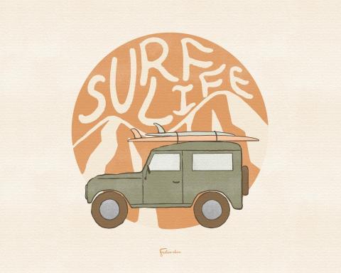 Felice C. Art - Surf life by Felice Chen