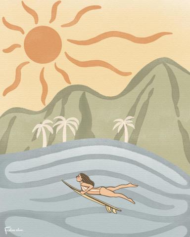 Felice C. Art - 被大地擁抱 by Felice Chen