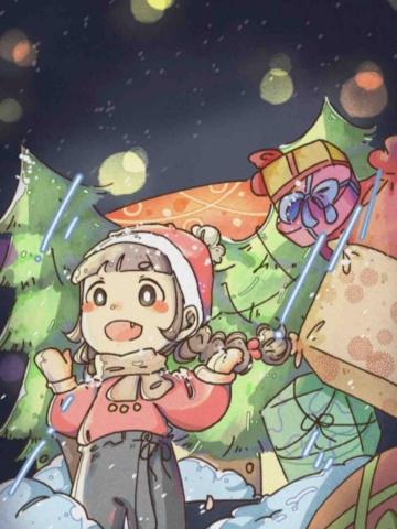 菲菲鴨 - 聖誕晚會海報（無字）