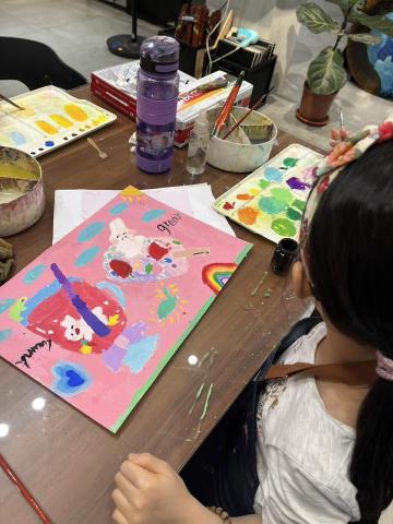 Daisy - 學生上色過程