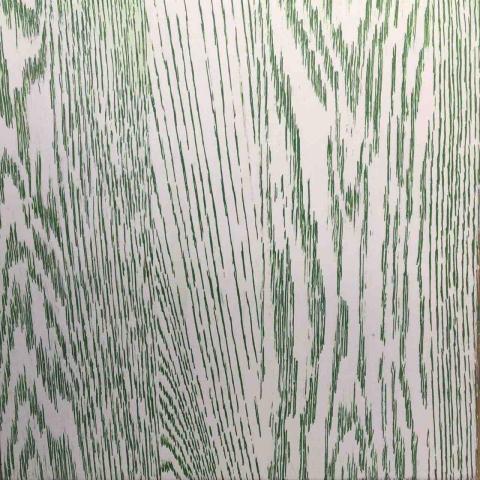 明鴻油漆工程 - 木皮染雙色，綠白對趁