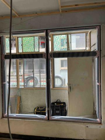 甫安鋁業｜豆腐專業鋁門窗 - 兩拉兩併有開天 濕式施工