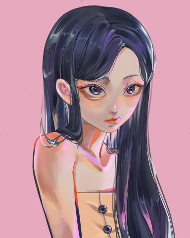 黃琬婷 - 大頭半身電繪