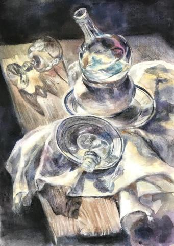 yuchi - 水彩加色鉛筆