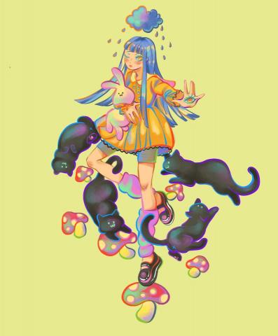 黃琬婷 - 全身電繪