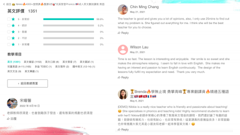 👑 Nikkie🔥4800+堂授課🇺🇸成人🌈兒美 - 學生回饋紀錄,歡迎至Nikkie老師專業教學頁面看更多超過1350則5星課程評價! 👑 Nikkie🔥4800+堂授課🇺🇸成人🌈兒美 - 學生回饋紀錄,歡迎至Nikkie老師專業教學頁面看更多超過1350則5星課程評價!