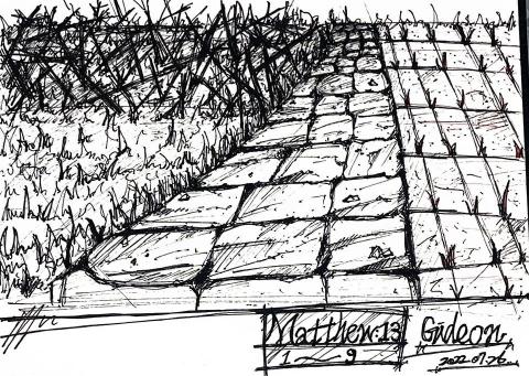 陳子元 - 場景表現-代針筆素描