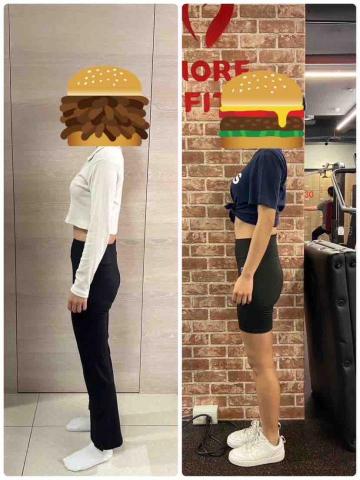 Rebecca Liou - 即時數據不明顯，但體態照可以看出差異。
以上都經過學生同意發文。