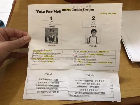 許美鈴 - Election Day Activity