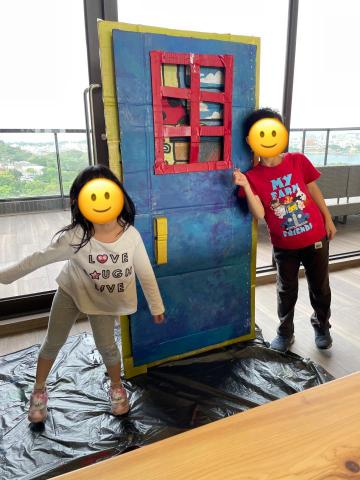 江老師 - 兒童美術家教：客製化課程，學生學校演講比賽道具創作