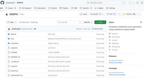 Anna - 碩士論文專案在 GitHub 上目前有133 stars