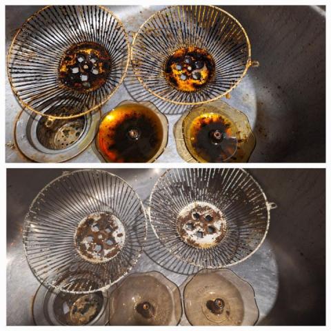 趙羽軒 - 大掃除廚房油網 before VS after