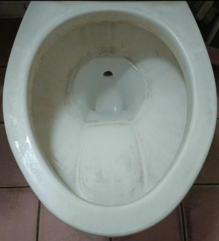 炘煜美居企業社 - 馬桶污垢清潔前