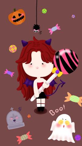 雲霏 - 萬聖節插畫