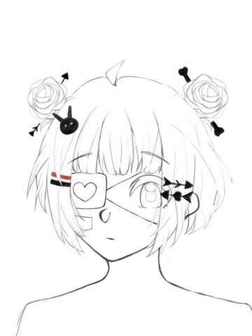 渝汐 - 範例：線稿