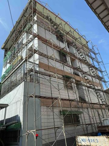 豪傑鷹架工程行 - 透天浪板修繕 鷹架搭層8層高