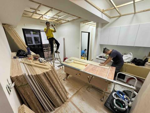 郁逸空間 傳賢國際 - 木工施作
