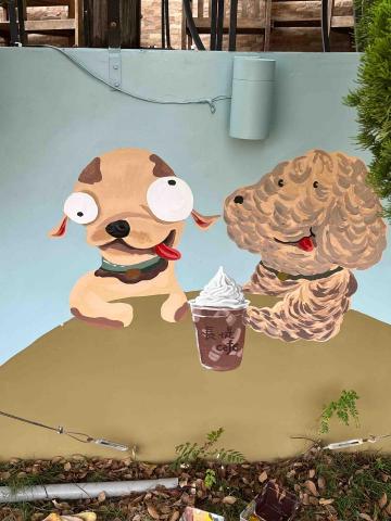 松藝竹藝術工作室 - 咖啡廳牆面設計彩繪