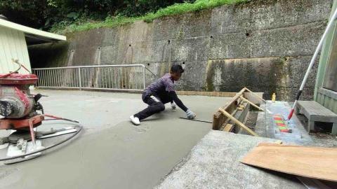 許威地坪粉光 - 施作過程