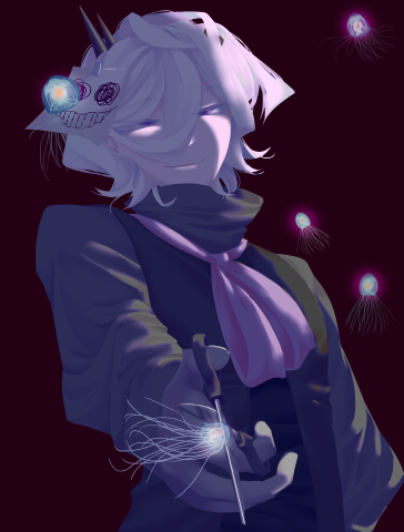 吳奕嫻 - 我擅長使用厚塗的方式來電繪，不管是衣服皺摺或是頭髮都是我非常擅長的部份!