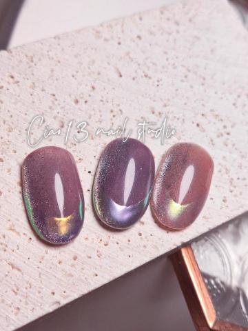 -Ciao13 nail studio - 鏡面法式仙女貓眼 -Ciao13 nail studio - 鏡面法式仙女貓眼