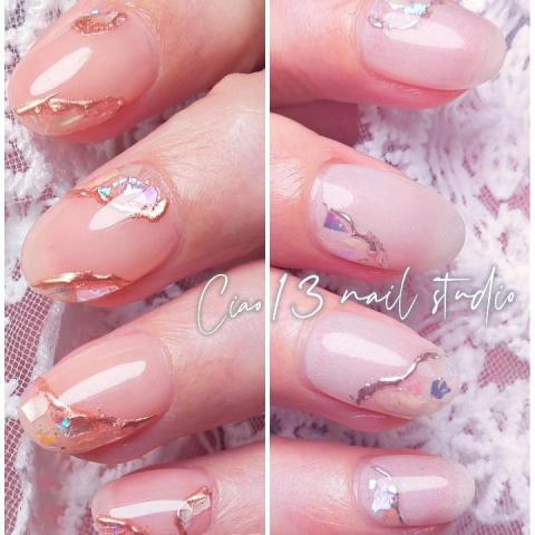 -Ciao13 nail studio - 裸透璀璨寶石 -Ciao13 nail studio - 裸透璀璨寶石