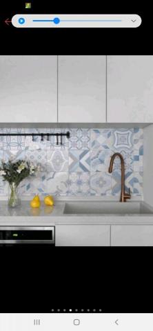 宏源工程行 - 流理台貼進口花磚