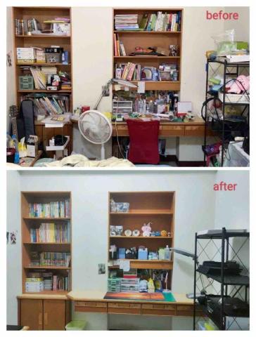 ㄧ件傾心空間收納整理 - 第一次找整理師這對夫妻~雖然急,但很有耐心的的等待一件傾心給於他的整理時間唷!?謝謝!第一次的他們只給小蘇兩個小時,我們是一群魔法師唷!兩個小時完成了凌亂的房間的一角,太太愛死我們了? ㄧ件傾心空間收納整理 - 第一次找整理師這對夫妻~雖然急,但很有耐心的的等待一件傾心給於他的整理時間唷!?謝謝!第一次的他們只給小蘇兩個小時,我們是一群魔法師唷!兩個小時完成了凌亂的房間的一角,太太愛死我們了?