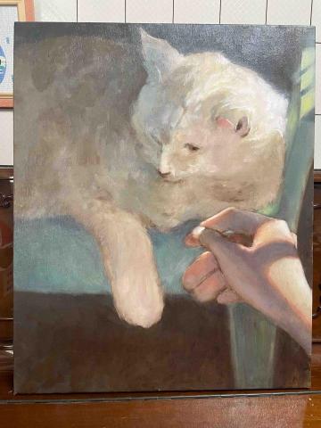 Noah - 自家貓咪油畫練習