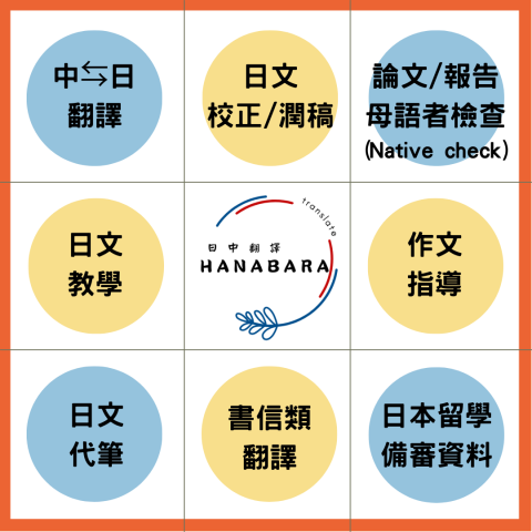 HANABARA中日雙語翻譯 - 