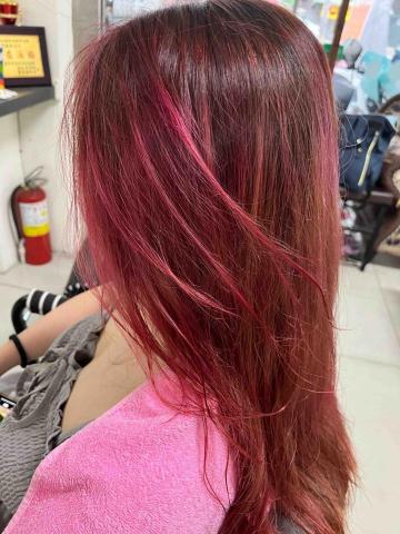 沛登美容美髮造型館 - 莓果色霧色染髮 沛登美容美髮造型館 - 莓果色霧色染髮