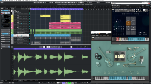 Keaton凱特[音樂] - 使用Cubase作為編曲工具的工作畫面