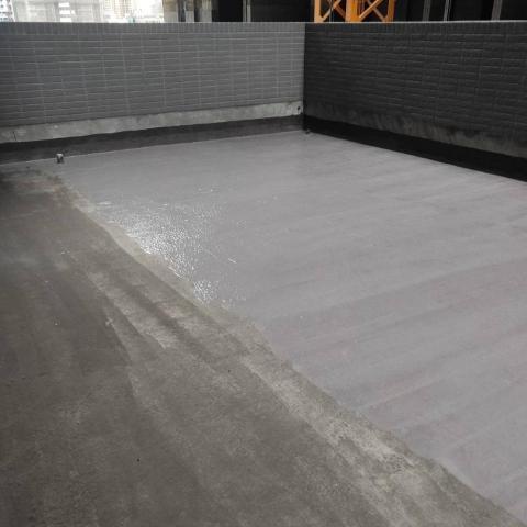 安達工程行 - 2F大露台(鋪設不織布)防水施作