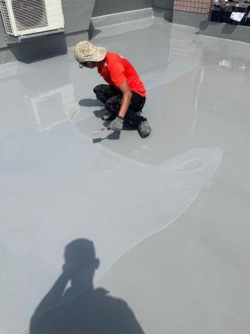 安達工程行 - 頂樓聚氨酯(PU)第2道施作