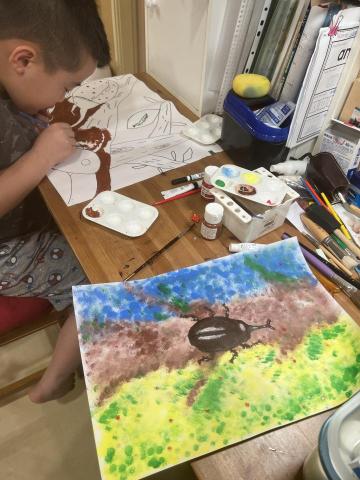 ∞Molly Wang 毛毛老師 ∞ - 壓克力顏料繪畫