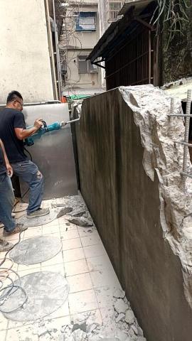 綋聖 - 土城後巷rc牆鋼筋打石