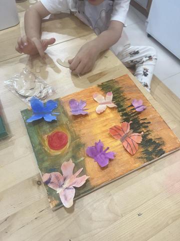 ∞Molly Wang 毛毛老師 ∞ - 壓克力顏料拼貼教學