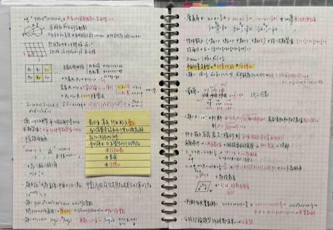 陳茂紘 - 數學錯題紀錄筆記，透過剖析錯誤觀念，清楚找出卡關的難點並予以解決，考前可以一目了然的複習。