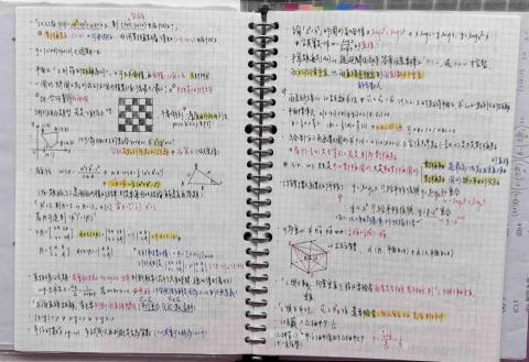 陳茂紘 - 數學備考筆記，透過進行跨章節統整，整理相似提醒的不同解法，輔以圖像記憶，加快學生應試時的解題速度，提升自信心。