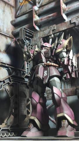 鋼普拉百科資料庫-兼案代工 - 1/144 HGUC 
MS-08TX/S 伊夫利特勇士型
+廢棄工廠場景製作